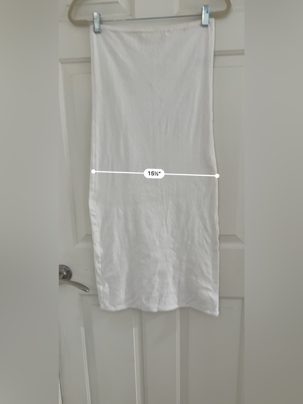 MY MUM MADE IT WHITE POINTELLE COTTON MAXI SKIRT M/L - Picture 7 of 13
